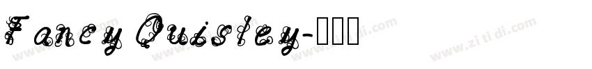 Fancy Quisley字体转换